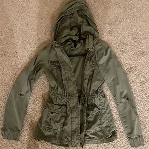 green cargo jacket